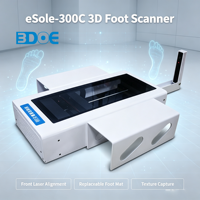 ESole-300C Scanner plantaire 3D compact haute précision 0,5 mm avec protection, numérisation rapide et rapport de données pour laboratoire orthopédique sur mesure
