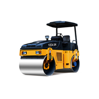 Compacteur vibrant articulé compact 50Hz, fréquence de vibration YZC3, rouleau compresseur vibrant pour petits projets de pavage en asphalte