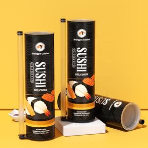 Tube en papier cylindrique pour sushi, emballage de sushi, imprimé sur mesure, écologique, de qualité alimentaire, Suka - Product Image 6