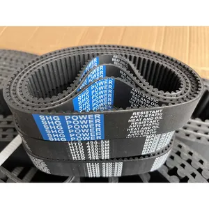 Trung Quốc Nhà sản xuất cao su thời gian vành đai cogged vành đai điện ban nhạc răng hình thức V vành đai - Product Image 4