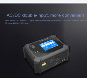 Chargeur intelligent N-UP9 à quatre canaux AC100W DC20W pour batteries Li-ion, LiFe, NiMH, NiCd, LiHV, PB et modèles RC - Product Image 4