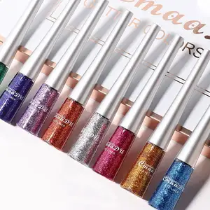 Hot Sale Cmaadu Eigen Merk Make-Up 16 Kleuren Glitter Poeder Blijvende Waterdichte Populaire Vloeibare Eyeliner Best