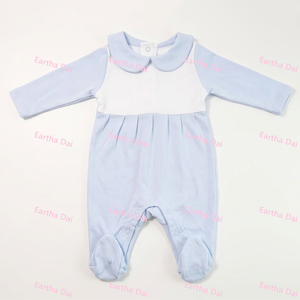 Tutina Premium in Cotone a Maniche Lunghe per Neonati con Colletto Peter Pan, Pagliaccetto Invernale per Bambine - Product Image 3