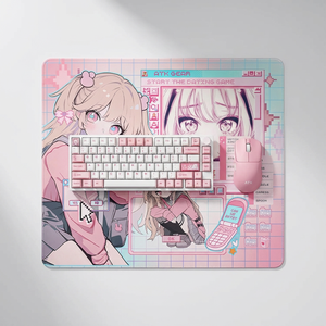 Tapis de souris ATK Anime <span class=keywords><strong>NANA</strong></span> édition limitée 490*420*4mm en tissu microfibre avec base ROGERS PORON pour jeux professionnels - Product Image 6