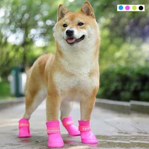 Zapatos de Goma Impermeables, Antideslizantes y Ecológicos para Perros, Botas de Lluvia para Perros y Gatos, Color Caramelo, Suministros Portátiles - Product Image 2