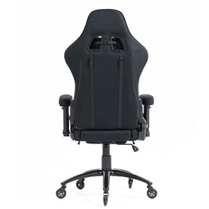 Silla <span class=keywords><strong>de</strong></span> Oficina Ergonómica <span class=keywords><strong>para</strong></span> <span class=keywords><strong>Adultos</strong></span> <span class=keywords><strong>de</strong></span> 400 Libras, Respaldo Alto, con Reposapiés y Reposabrazos 2D, Silla <span class=keywords><strong>de</strong></span> Videojuegos Negra con Soporte Lumbar - Product Image 5