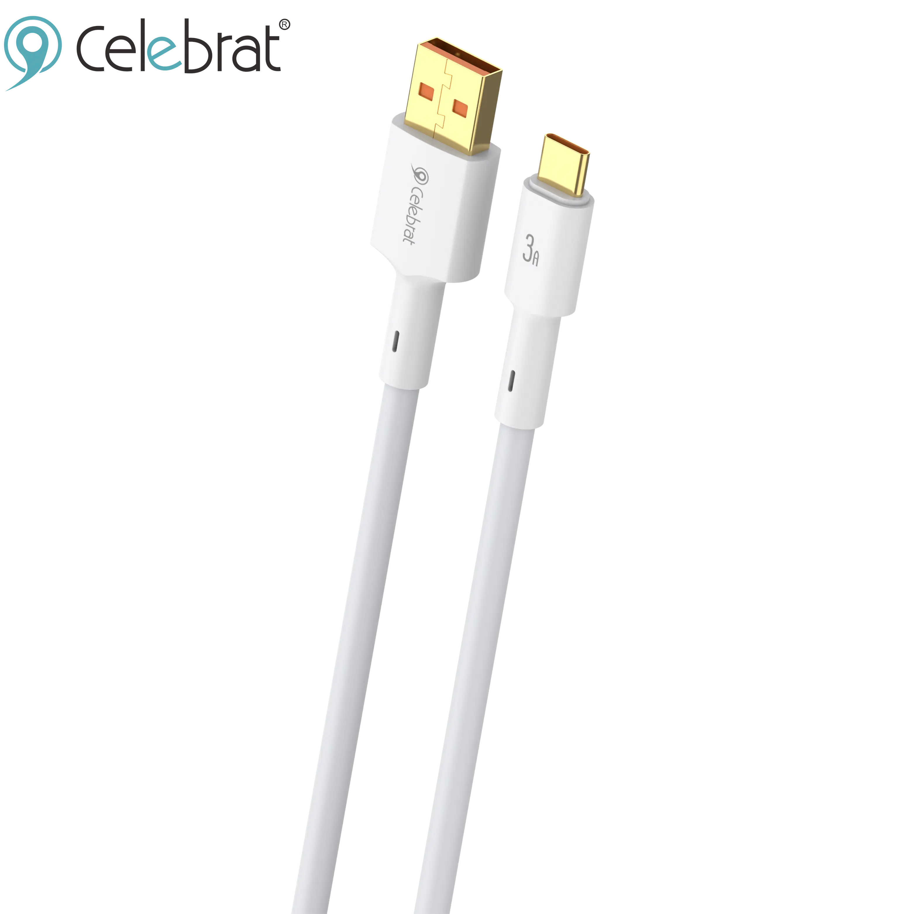 Factory wholesale 1.5M fast charging cable safe mobile USB data cable TPE material gold plated for IOS, type C