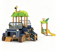 Tobogán de Madera para Exteriores de Alta Calidad Flyingkids con Madera de Sophora para Guardería