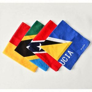 ผ้าพันคอแบนดานาผ้าฝ้ายลายธงชาติอเมริกา ขนาด 54*54 ซม. ขายส่ง มีสินค้าในสต็อก ผ้าพันคอสี่เหลี่ยมอเนกประสงค์ ผ้าพันคอวิเศษ - Product Image 2