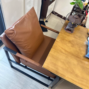 Fauteuil de salon confortable de style <span class=keywords><strong>Chesterfield</strong></span> moderne nordique, une place, pour appartement, avec structure en métal - Product Image 6
