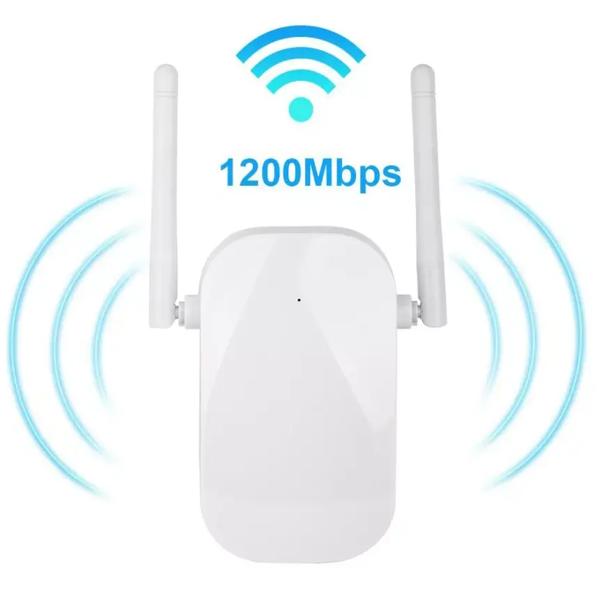 Hot Koop High Power 1200 Mbps Draadloze Signaal Versterker Thuis Indoor 2.4 En 5.8Ghz Wifi Router Repeater