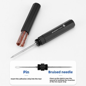 <span class=keywords><strong>Kit</strong></span> de Reparación de Neumáticos sin Cámara Tipo Bolígrafo JOHORSE, Herramienta Portátil para <span class=keywords><strong>Pinchazos</strong></span> de Bicicleta con Aguja Metálica para <span class=keywords><strong>MTB</strong></span> y Motocicletas, Emergencia - Product Image 5