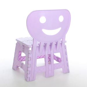 Tabouret d'étude avec dossier violet, visage souriant, <span class=keywords><strong>pas</strong></span> <span class=keywords><strong>cher</strong></span>, antidérapant, tabouret pliable de première classe - Product Image 3