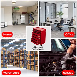 Pesante personalizzato 7 cassetti di alta qualità personalizzato multifunzionale professionale Garage strumento carrello ruota universale