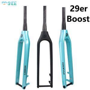 SeeMore <span class=keywords><strong>Fourche</strong></span> VTT en carbone pour VTT <span class=keywords><strong>Boost</strong></span> 110*15mm <span class=keywords><strong>Fourche</strong></span> <span class=keywords><strong>rigide</strong></span> à axe traversant <span class=keywords><strong>Fourche</strong></span> de vélo en fibre de carbone conique - Product Image 3