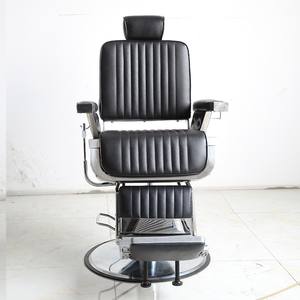 Sillón de Barbería Moderno para Hombre, Giratorio y Reclinable, para Estilistas de Peluquería y Salones de Belleza - Product Image 1