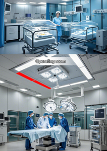 Pannello piatto RGBW <span class=keywords><strong>LED</strong></span> plafoniera Design industriale ct selezionabile pannello retroilluminato SMD2835 oscuramento per uso ospedaliero interno - Product Image 6