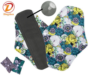 Sinh Thái Thân Thiện Hữu Cơ Than Tre Tái Sử Dụng Có Thể Giặt Thoáng Khí Vệ Sinh Khăn Ăn Siêu Thấm Kinh Nguyệt Vải Thời Gian Miếng Đệm - Product Image 3