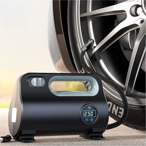 Pompa Ban Digital Portabel dengan Monitor Tekanan Ban 12V Bahan ABS Pompa Udara & Kompresor Pengisian Cepat - Product Image 5