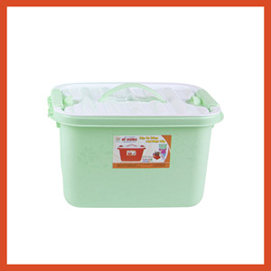 Caja de Almacenamiento Plegable de Plástico PP de 6L, Multicolor, con Tapa Impermeable y Hermética, Diseño Moderno, Organizador Portátil, Ecológico - Product Image 3