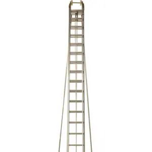 Customize length 9 meter 12m 15m Rescue Fire Fighting 2 Section Aluminum Ladders