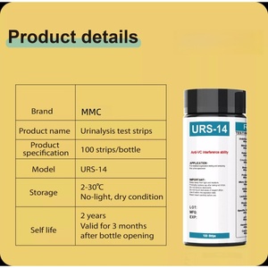 Tiras Reactivas para Análisis de Orina MMC E011 URS-14 con Certificación CE, Paquete de 100 Unidades, 2 Años de Duración, para Uso Doméstico en el Control de la Salud Urinaria - Product Image 5
