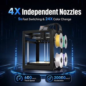 Imprimante 3D FDM CoreXY haute vitesse avec têtes d'impression multicolores, volume d'impression 300x270x290mm - Product Image 3