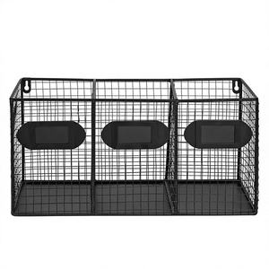 Panier de rangement moderne en fer écologique personnalisé avec impression, organiseur pour chambre à coucher, fabriqué par Zahid Export India - Product Image 1