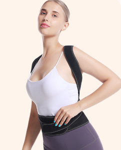 CONRIDA Supporto Lombare Regolabile in Neoprene, Cintura di Sostegno per <span class=keywords><strong>Schiena</strong></span> e Spalle, Correttore di Postura con Struttura in Acciaio per Uomo - Product Image 6