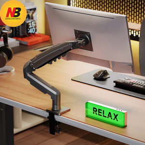 ขาตั้งจอแบบแก๊สสปริง <span class=keywords><strong>NB</strong></span> <span class=keywords><strong>F80</strong></span> รุ่นใหม่ ปรับได้ทุกทิศทาง สำหรับจอ LCD LED ขนาด 17-32 นิ้ว รองรับน้ำหนัก 2-9 กก. - Product Image 1