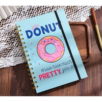Cuaderno de Papel con Espiral Creativo de Dibujos Animados, Juego de Papelería con Bolígrafo para Estudiantes, Material Escolar