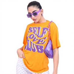 Camiseta con Estampado Gráfico para Mujer, de Algodón Cómodo, Manga Corta, Informal, al Mejor Precio, Fabricante de Ropa al por Mayor, OEM, ODM - Product Image 1