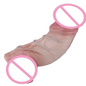 ORALSX Dildo de Silicona Flexible de Gran Calibre, Color Piel, Enorme Dildo, Tapón Anal, Pene Artificial Realista para Mujeres, Juguetes Sexuales - Product Image 1