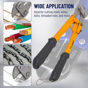 Coupe-boulons en acier MN CRV de 12 pouces, poignée en plastique, coupe-boulons lourd, coupe-chaîne, coupe-fil, outil de coupe - Product Image 4