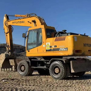 Excavatrice de roue Hyundai 210W-7 210W-9 d'occasion de belle qualité boîte de vitesse de machines de construction en parfait état de fonctionnement de 21 tonnes - Product Image 1