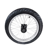 Nouvelles roues de rue à rayons chromés Supermoto 17/14 pouces pour moto électrique tout-terrain Yozma/Tuttio/EM5/HeyBike