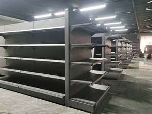 Low MOQ Customized Retail <b>Shelf</b> Medium <b>Duty</b> Metal Gondola Shelving Fashionable Retail 5-layer Racks - Product Image 6