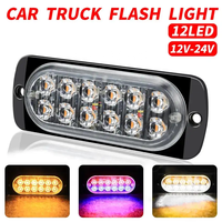 DC 12v 24v camion trafic bleu LED stroboscope voyant d'avertissement balise d'urgence clignotant barre lumineuse latérale pour voitures accessoires de lumière de voiture
