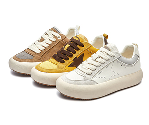 Sneakers da Donna in Pelle Scamosciata Marrone Vintage dal Design Unico, con Effetto Usurato, Plateau, Dettagli <span class=keywords><strong>Argento</strong></span>, Chiusura con Lacci, in Vera Pelle di Vacchetta, alla Moda - Product Image 2