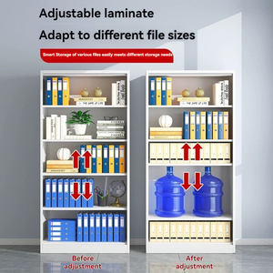 Vente en gros Bureau Bibliothèque École Vertical Gris Blanc 4 portes Résistant à la poussière Différents styles Classeur en acier de stockage sélectionnable - Product Image 3