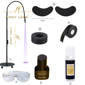 Pinky Leem Professional UV Lamp Kit Foot Pedal Switch Gel Eyelash Extension Equipment LED Beam Light System