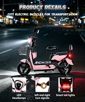 Scooter électrique à deux roues 48V haute puissance EBIKE 800 watts pour adultes, moteur sans balais à 3 vitesses, amortisseur arrière, double suspension