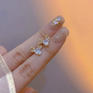 Pendientes de tuerca en forma de estrella a la moda de Plata de Ley 925, diseño minimalista, moda coreana, venta al por mayor para mujeres para aniversarios - Product Image 3