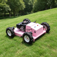 Tondeuse à gazon à roues de 550 mm, démarrage électrique, moteur à essence 4x4, autopropulsée, télécommande, certifiée CE EPA pour jardin et ferme