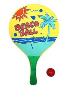 Sedex Audit und CE Standard Promotion Holz/MDF Strands chläger von Beach Paddle Racket Beach Ball Schläger mit benutzer definiertem Logo