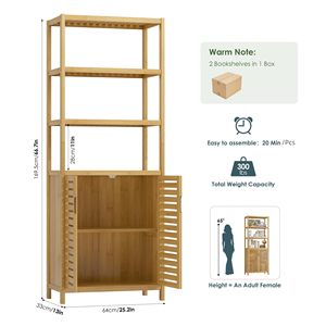 Factory Custom Tall <b>Book</b> Storage Cabinet OEM ODM Bespoke 5-Layer Enclosed Display Rack Non-Folding Precision-Made - Product Image 4