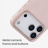 Étui de téléphone en cuir de qualité supérieure pour iPhone 18 Pro Max avec cadre de caméra en métal et boutons pour une protection quotidienne professionnelle