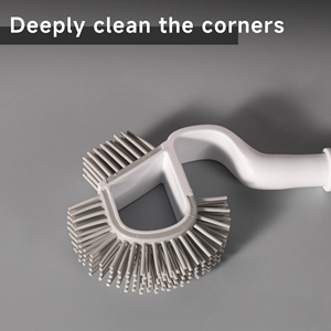 HOLAMOPA Kit de brosse de nettoyage de toilette avec support Utilisation multi-surfaces Poignée ergonomique Poignée antidérapante Accessoire de salle de bain - Product Image 6