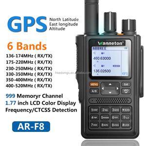 Wanneton UV8F Two <b>Radio</b> with GPS 999CH Full-band (136-520MHz) High-power <b>Aerial</b> Band <b>Radio</b> Remote Walkie Talkie - Product Image 2