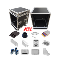 Flight case robuste pour amplificateur vertical 18U (12/14/16/18 espaces) avec roulettes